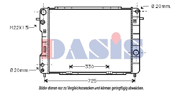 AKS DASIS radiatorius, variklio aušinimas 150029N